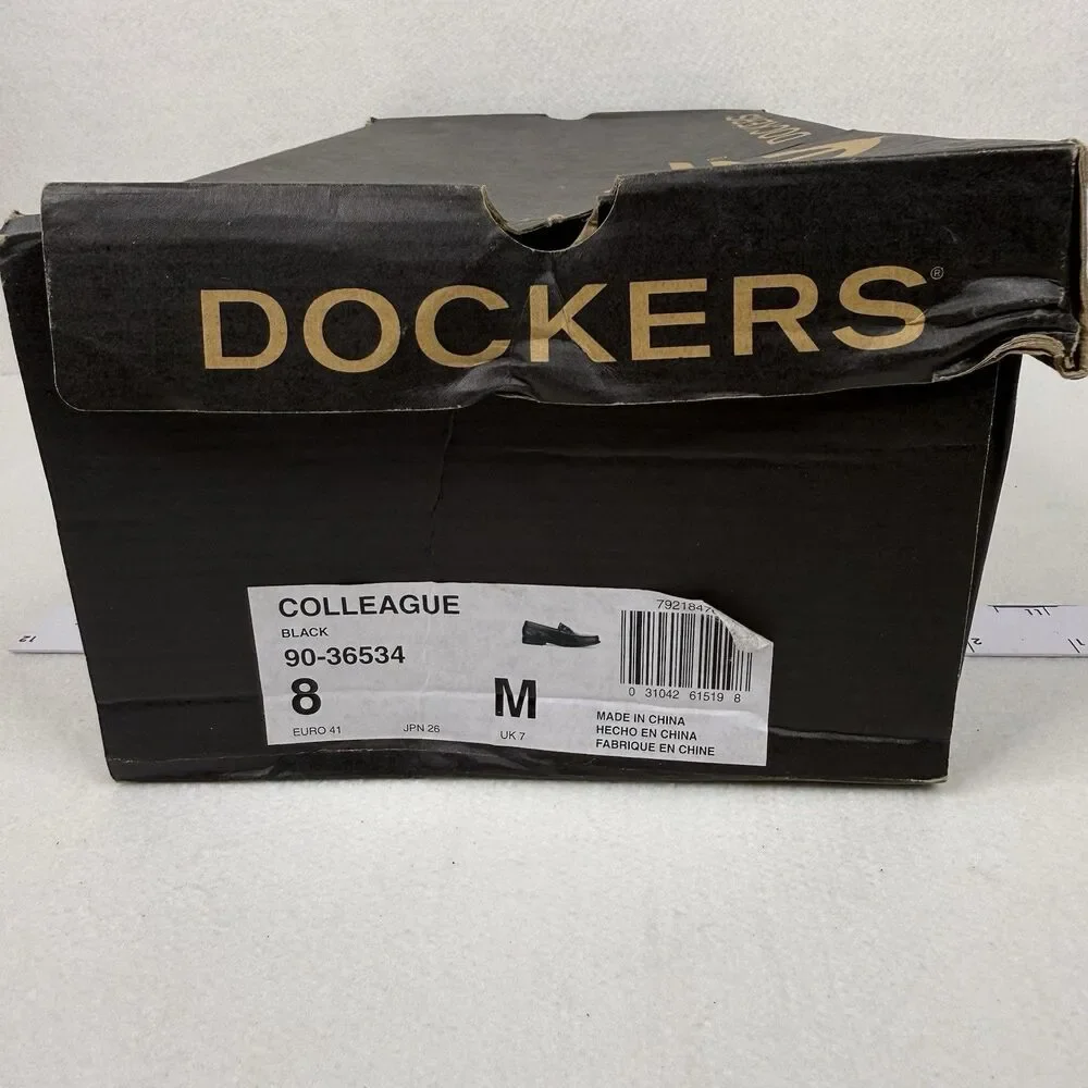 Dockers Colleague Men's Dress Shoes Black 8M 1118 NIB